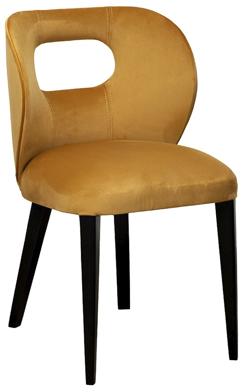 Стул Unico, мягкий, горчичный велюр, Colt022-Orang