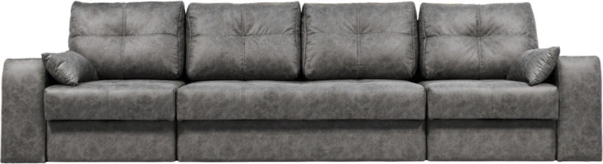 Диван прямой Остин 3, ткань Buffalo grey, декор Рамух белый