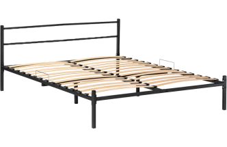 Кровать Фади, 160x200, черная