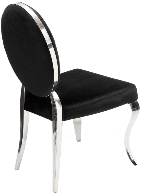 Стул Odda, на металлокаркасе, черный / хром
