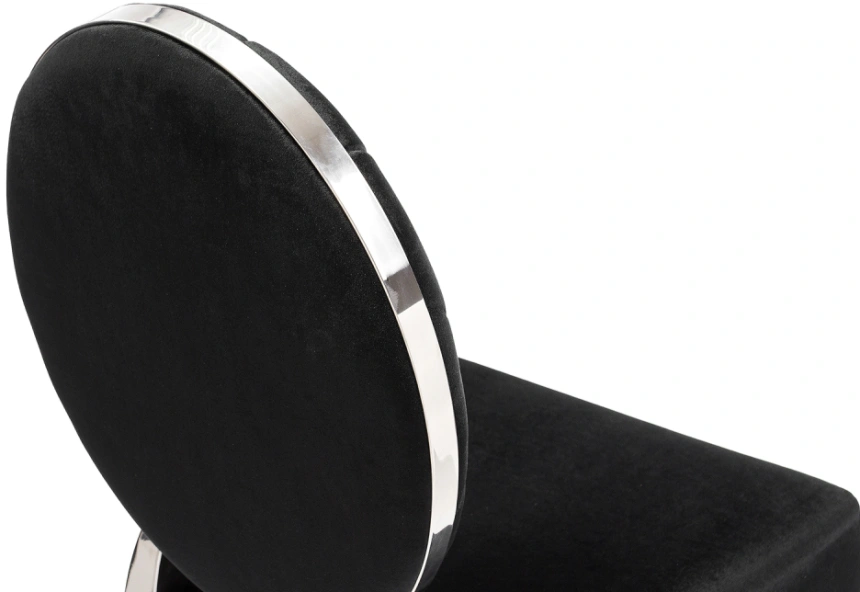 Стул Odda, на металлокаркасе, черный / хром