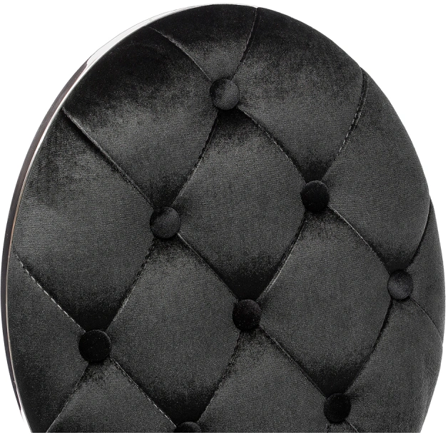 Стул Odda, на металлокаркасе, черный / хром