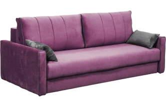 Диван прямой Бали 3, Tenerife italian plum, Tenerife stone