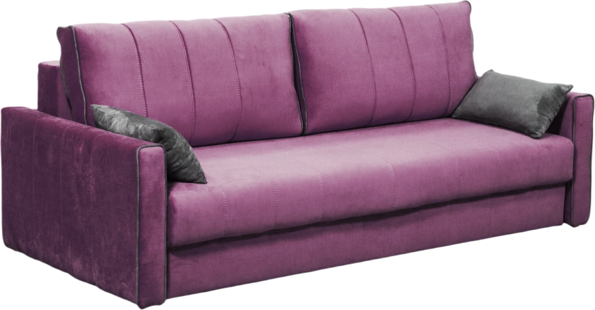 Диван прямой Бали 3, Tenerife italian plum, Tenerife stone