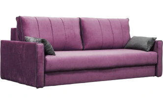 Диван прямой Бали 3, Tenerife italian plum, Tenerife stone