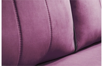 Диван прямой Бали 3, Tenerife italian plum, Tenerife stone