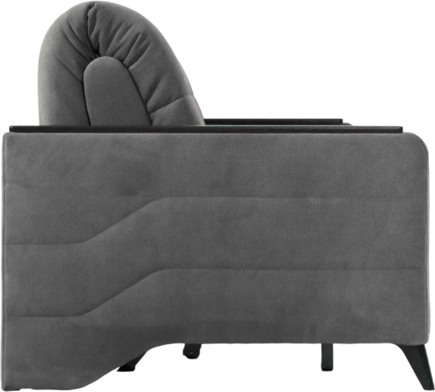 Диван прямой Нельсон 155, ткань Lamb storm, декор Венге