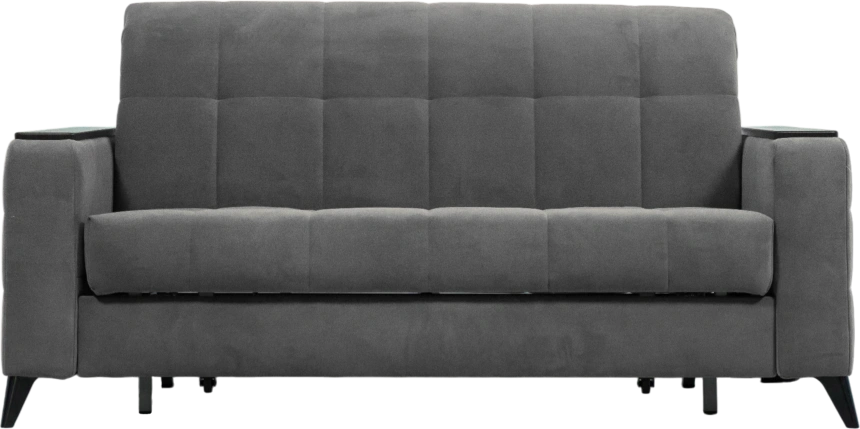 Диван прямой Нельсон 155, ткань Lamb storm, декор Венге