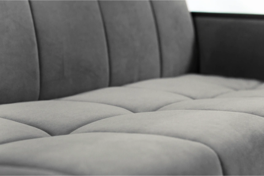 Диван прямой Нельсон 155, ткань Lamb storm, декор Венге