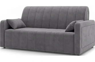 ​Диван прямой Борго 160, модель 107, Ultra Grey​ (серый) / венге