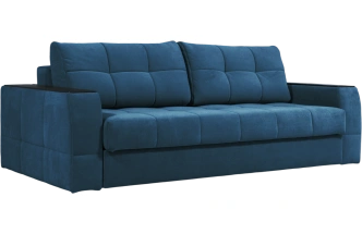 Диван прямой Сиэтл, ткань Lamb slate, декор Структурный Кофе