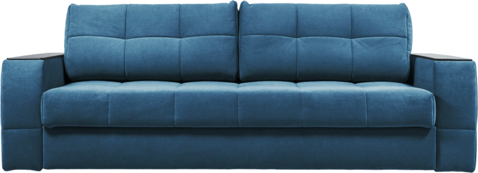 Диван прямой Сиэтл, ткань Lamb slate, декор Структурный Кофе