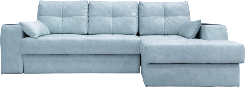 Диван угловой Остин, угол правый, ткань RIO-A 03, декор Венге