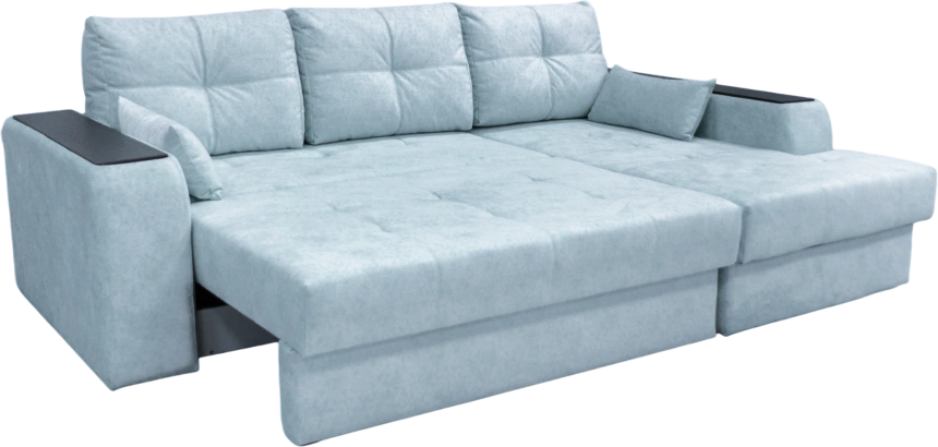 Диван угловой Остин, угол правый, ткань RIO-A 03, декор Венге