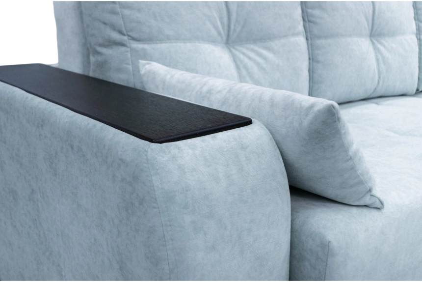 Диван угловой Остин, угол правый, ткань RIO-A 03, декор Венге