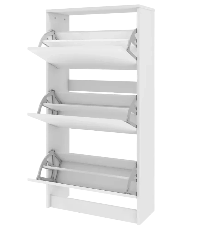 Тумба для обуви Лофт 3 фасада, 68x134.7x28, Белый