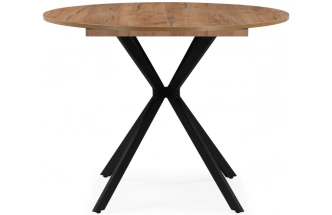 Кухонный раздвижной стол Орион, дуб крафт золотой / черный матовый