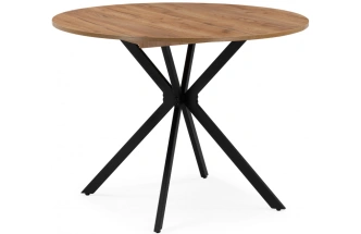 Кухонный раздвижной стол Орион, дуб крафт золотой / черный матовый