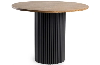 Кухонный стол Барел, 100 х 100, орех кантри / черный