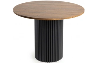 Кухонный стол Барел, 100 х 100, орех кантри / черный