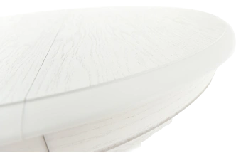 Кухонный стол Фабрицио 1, D 82, эмаль белая, каркас белый