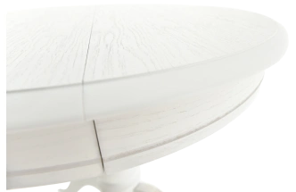 Кухонный стол Фабрицио 1, D 82, эмаль белая, каркас белый