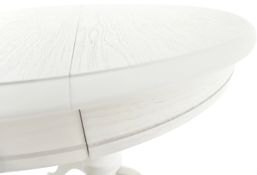 Кухонный стол Фабрицио 1, D 82, эмаль белая, каркас белый