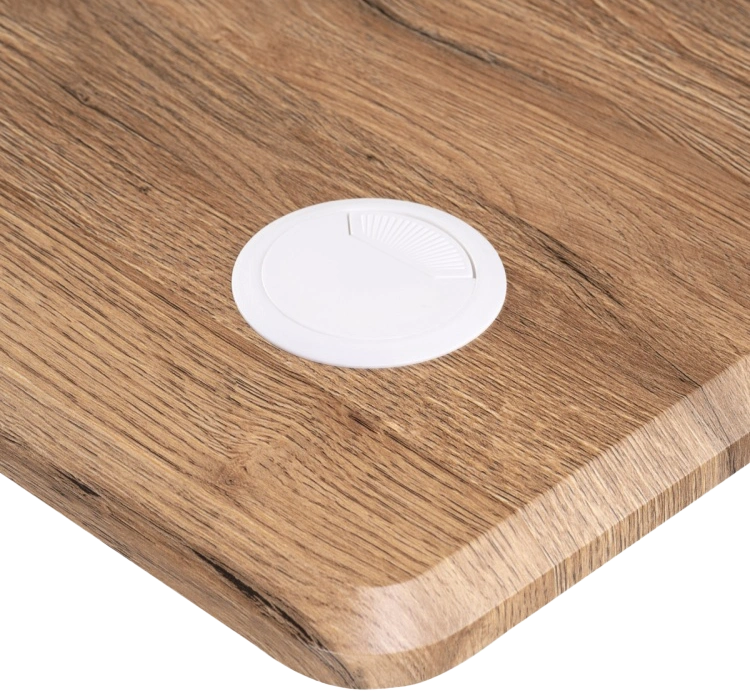 Стол компьютерный Маркос, 140, с механизмом подъема, дуб вотан / черный