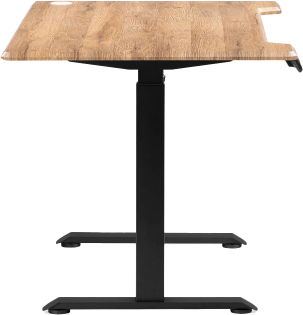 Стол компьютерный Маркос, 140, с механизмом подъема, дуб вотан / черный