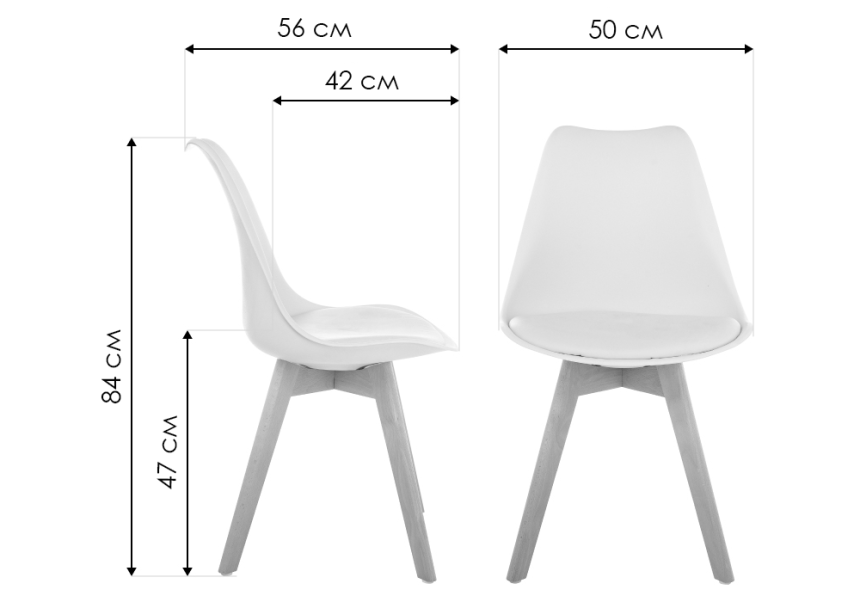Стул Bonuss, велюр, dark gray / wood