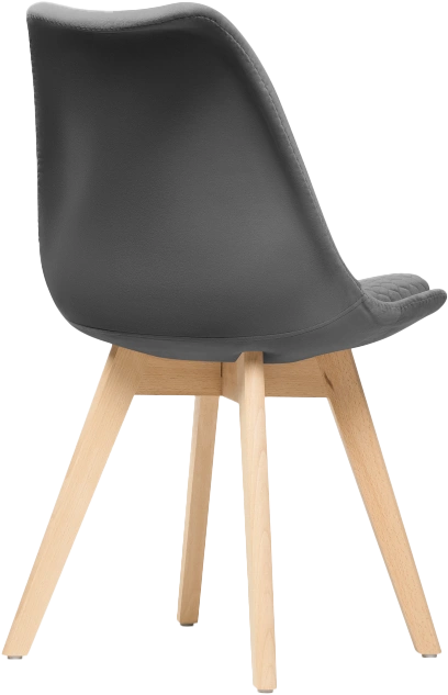 Стул Bonuss, велюр, dark gray / wood