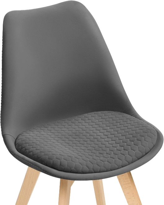 Стул Bonuss, велюр, dark gray / wood