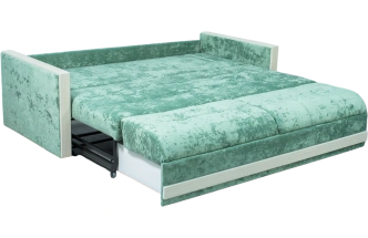 Диван прямой Адель 2, Лаки 21, Рамух белый