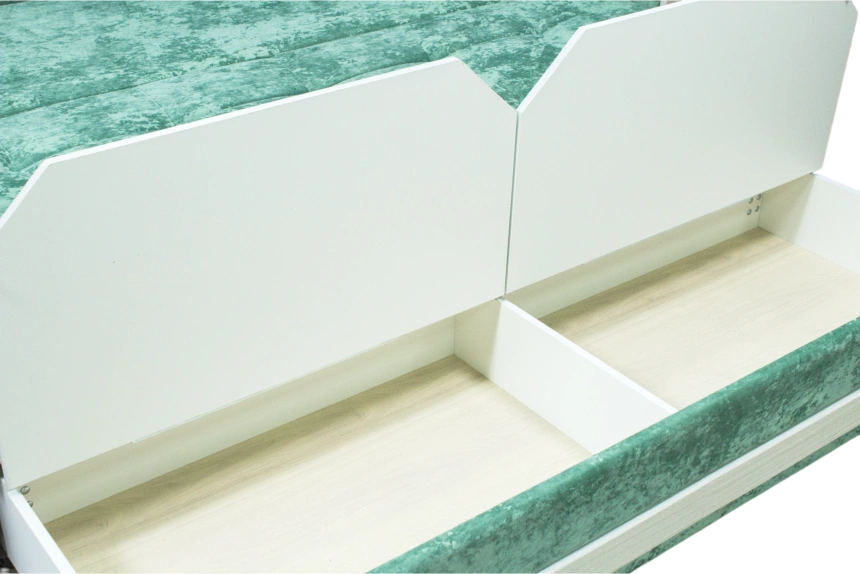 Диван прямой Адель 2, Лаки 21, Рамух белый