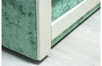 Диван прямой Адель 2, Лаки 21, Рамух белый