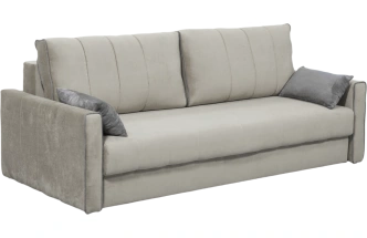 Диван прямой Бали 3, Tenerife silver, Tenerife stone