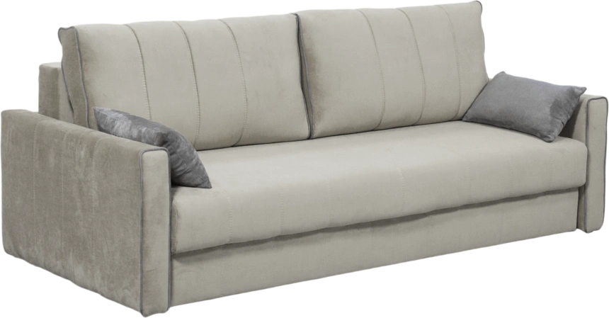 Диван прямой Бали 3, Tenerife silver, Tenerife stone