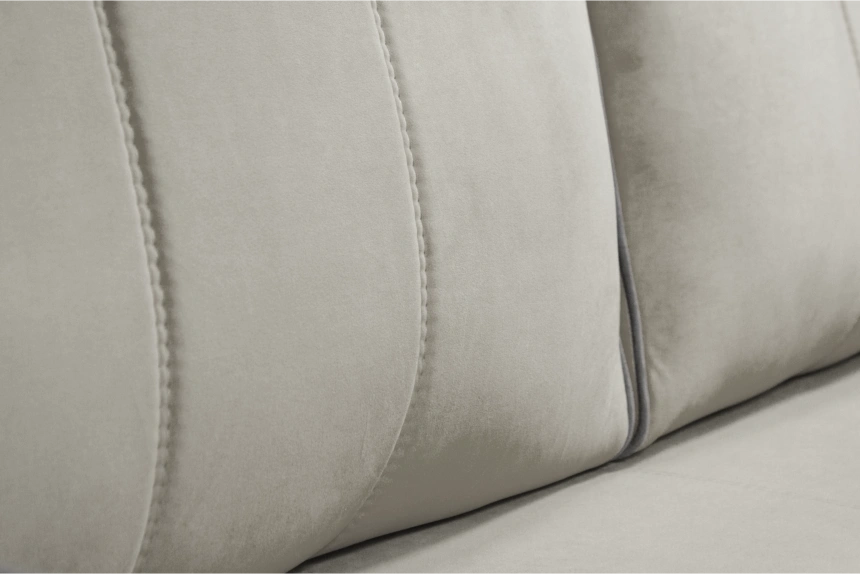 Диван прямой Бали 3, Tenerife silver, Tenerife stone