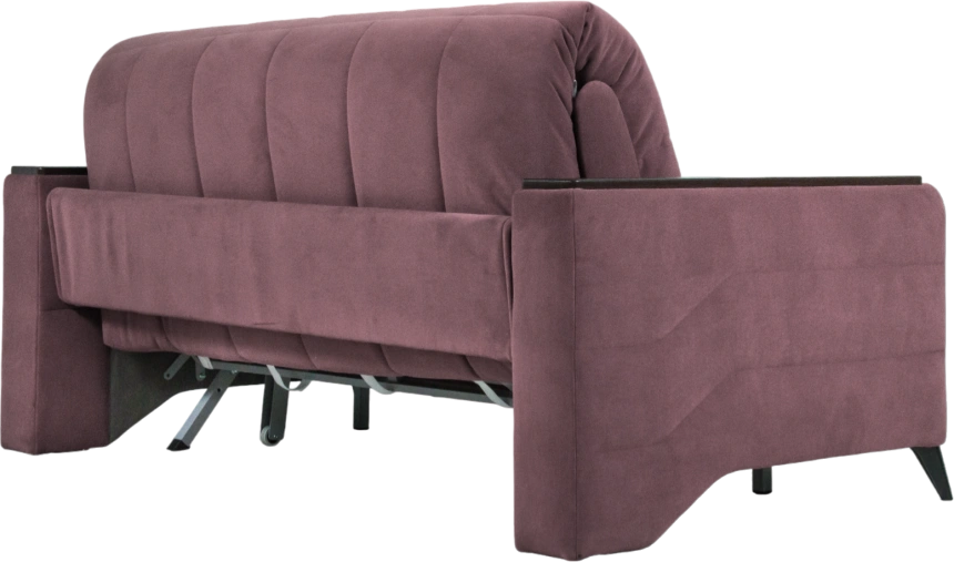 Диван прямой Нельсон 155, ткань Lamb vision, декор Венге