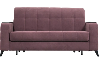 Диван прямой Нельсон 155, ткань Lamb vision, декор Венге