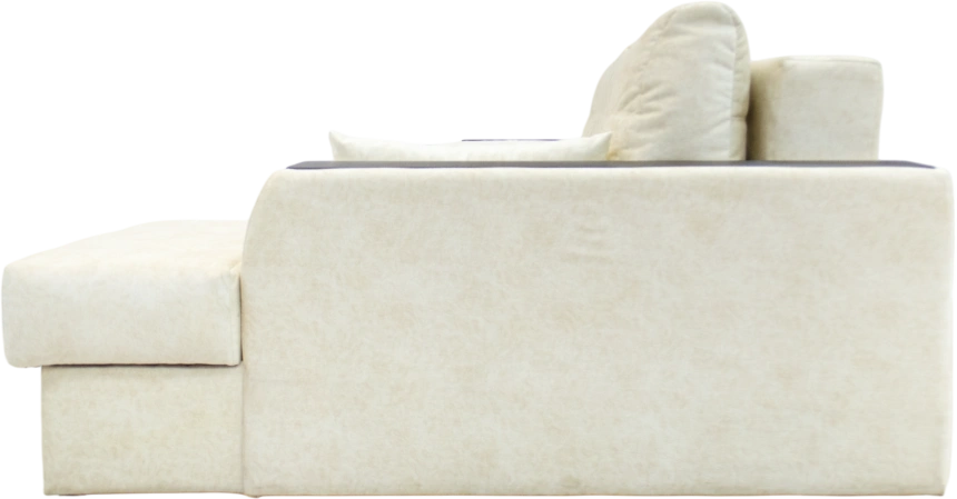 Диван угловой Остин, угол правый, ткань RIO-A 01, декор Венге