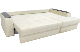 Диван угловой Остин, угол правый, ткань RIO-A 01, декор Венге