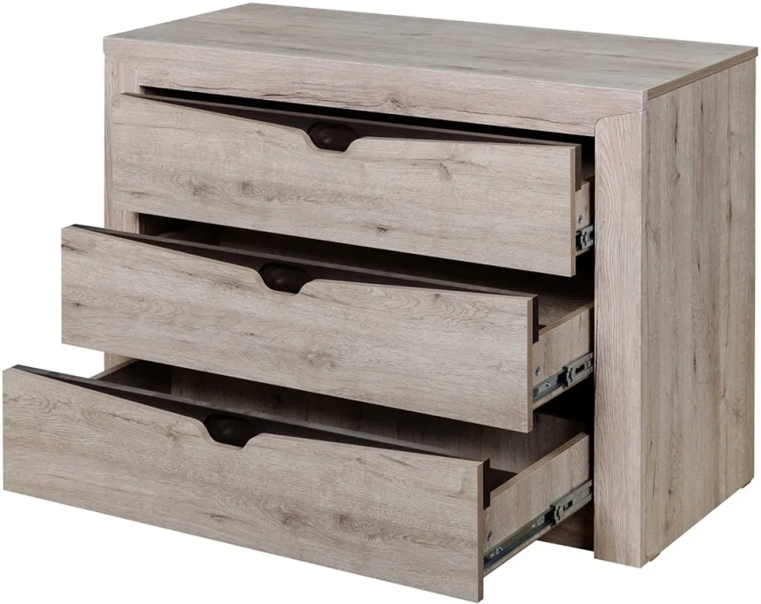 Комод с 3 ящиками Соренто, дуб бонифаций