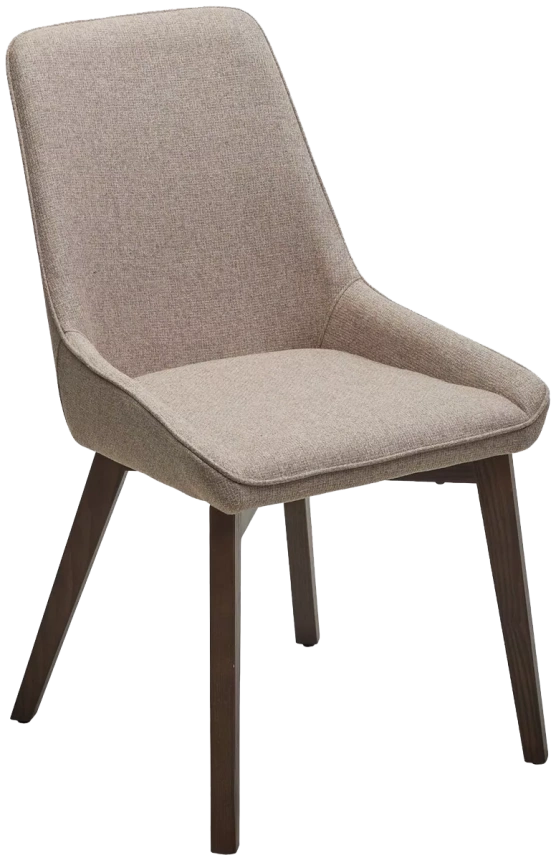 Стул Cristian, мягкий, Light Brown Barrel-19, ткань, орех каркас