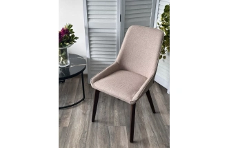 Стул Cristian, мягкий, Light Brown Barrel-19, ткань, орех каркас