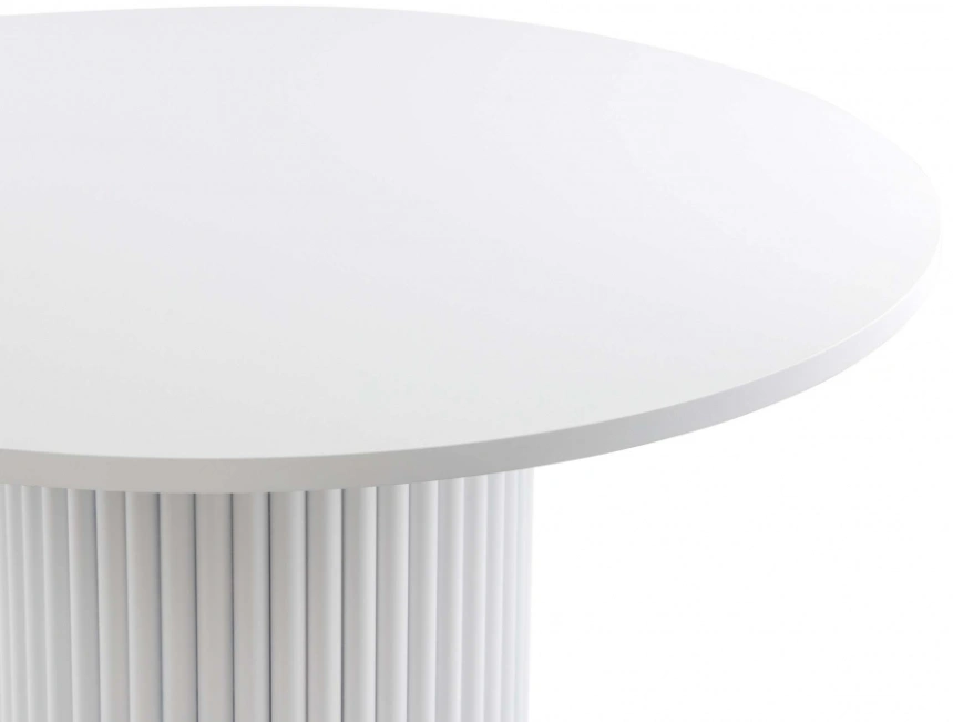 Кухонный стол Барел, 100 х 100, белый / белый