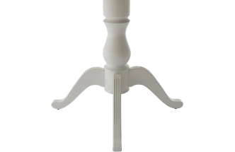 Кухонный стол Фабрицио 1, Glass, D 100, черный, стекло, каркас белый