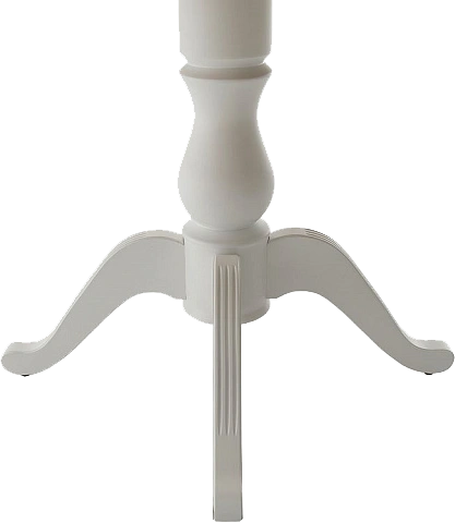 Кухонный стол Фабрицио 1, Glass, D 100, черный, стекло, каркас белый