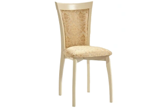 Стул Тулон, мягкий, андрис вензель 160 бежевый, жаккард, каркас слоновая кость