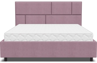 Кровать Невада 3, мягкая, двуспальная, 180x200, Fresh Deep Lavender
